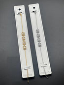 Square Crystal Link Adjustable Bracelet